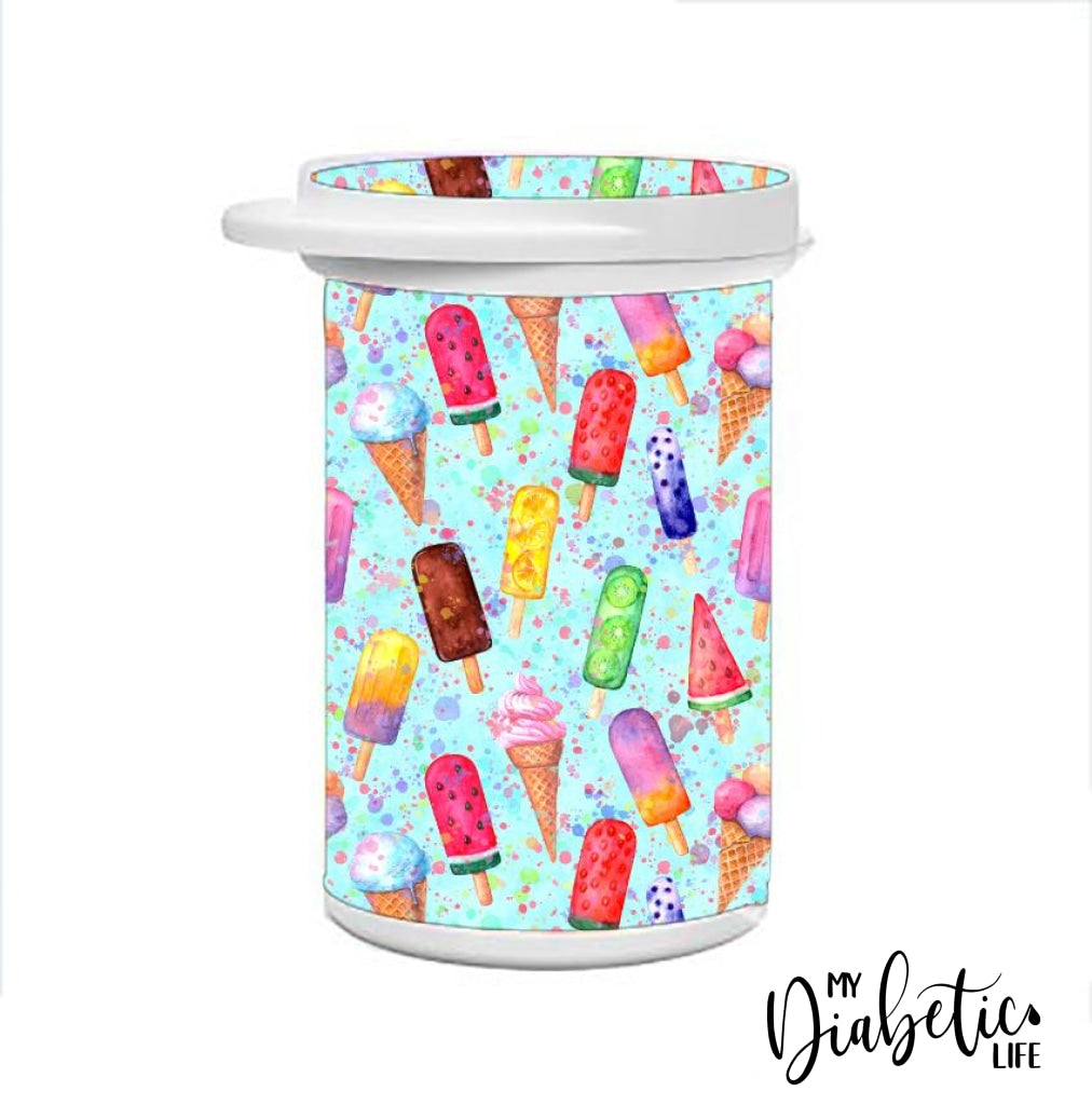 Test Strip Canister - Ice Creamery Container