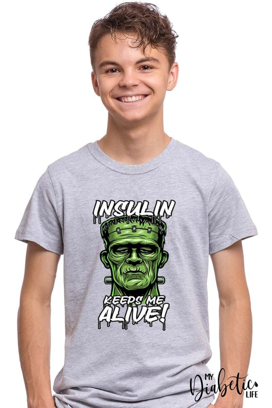 Insulin Keeps Me Alive - Kids Graphic Diabetes Tee Shirts
