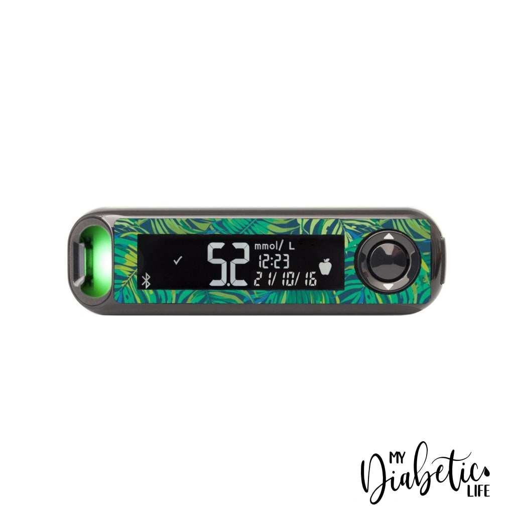 Jungle Leaves - Contour Next One Peel, skin and Decal, glucose meter sticker - MyDiabeticLife