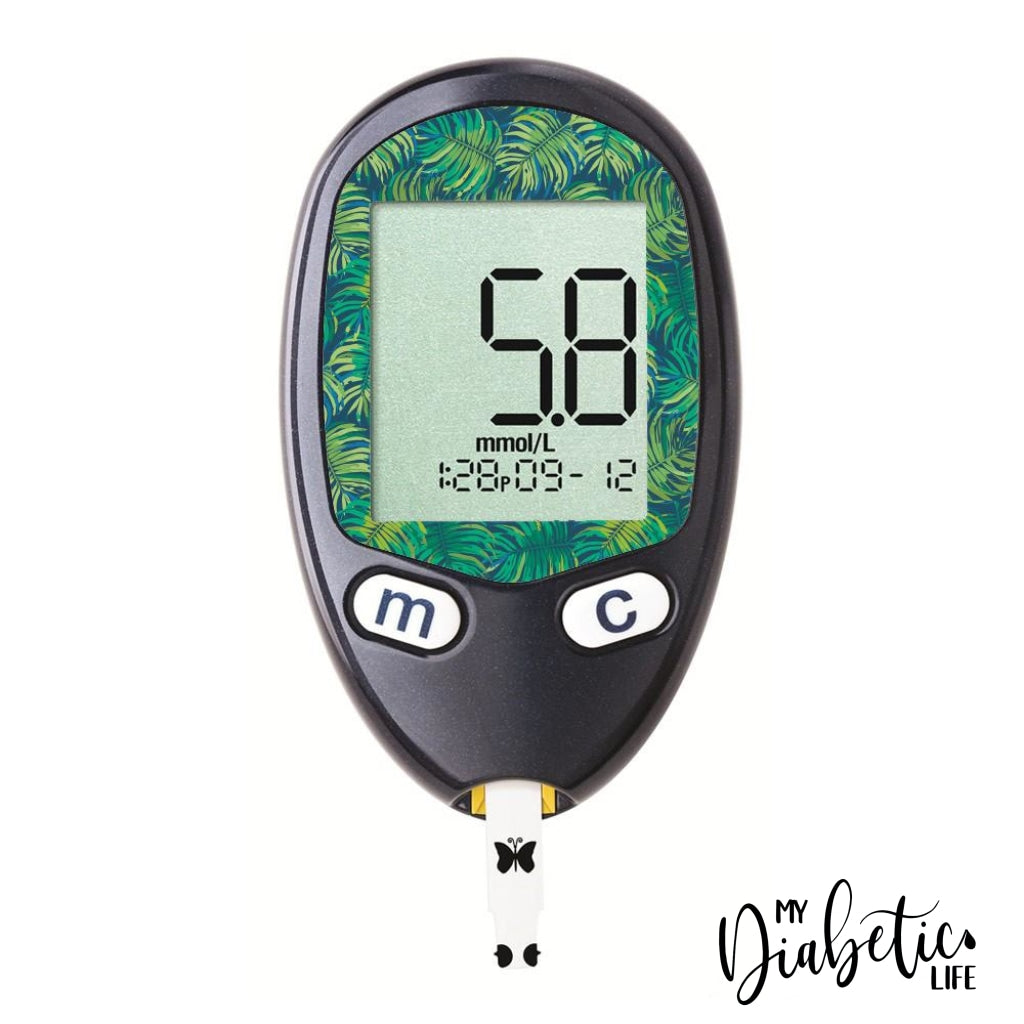 Jungle Leaves - Freestyle Freedom Lite Peel Skin And Decal Glucose Sticker Freestyle Lite