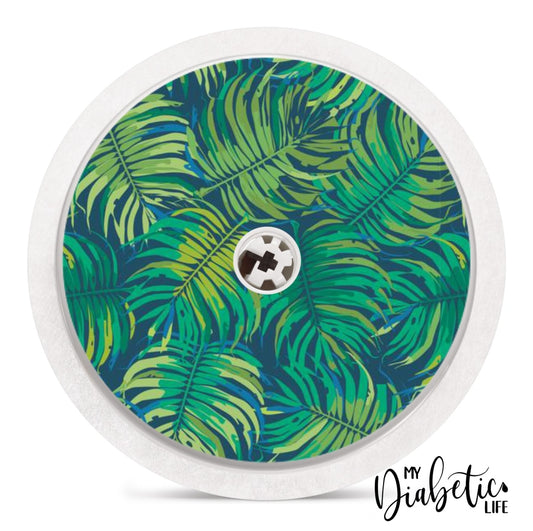 Jungle Leaves - Freestyle Libre Sensor Peel Skin And Decal Fgm/cgm Sticker
