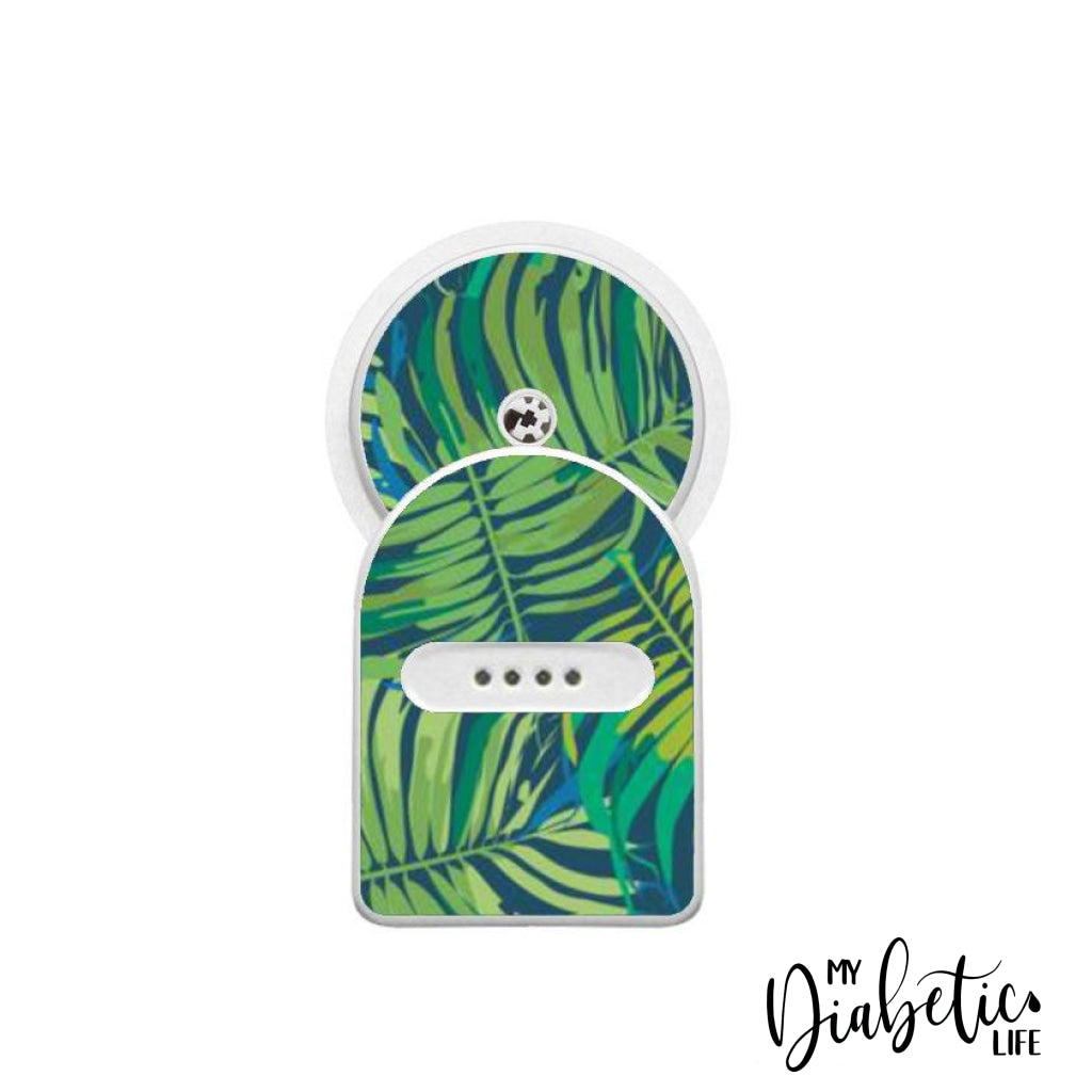 Jungle Leaves- Maio Maio 1 & Libre Peel, skin and Decal, fgm/cgm sticker - MyDiabeticLife