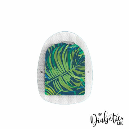 Jungle Palm Leaves - Omnipod Peel, skin and Decal, insulin pump sticker - MyDiabeticLife