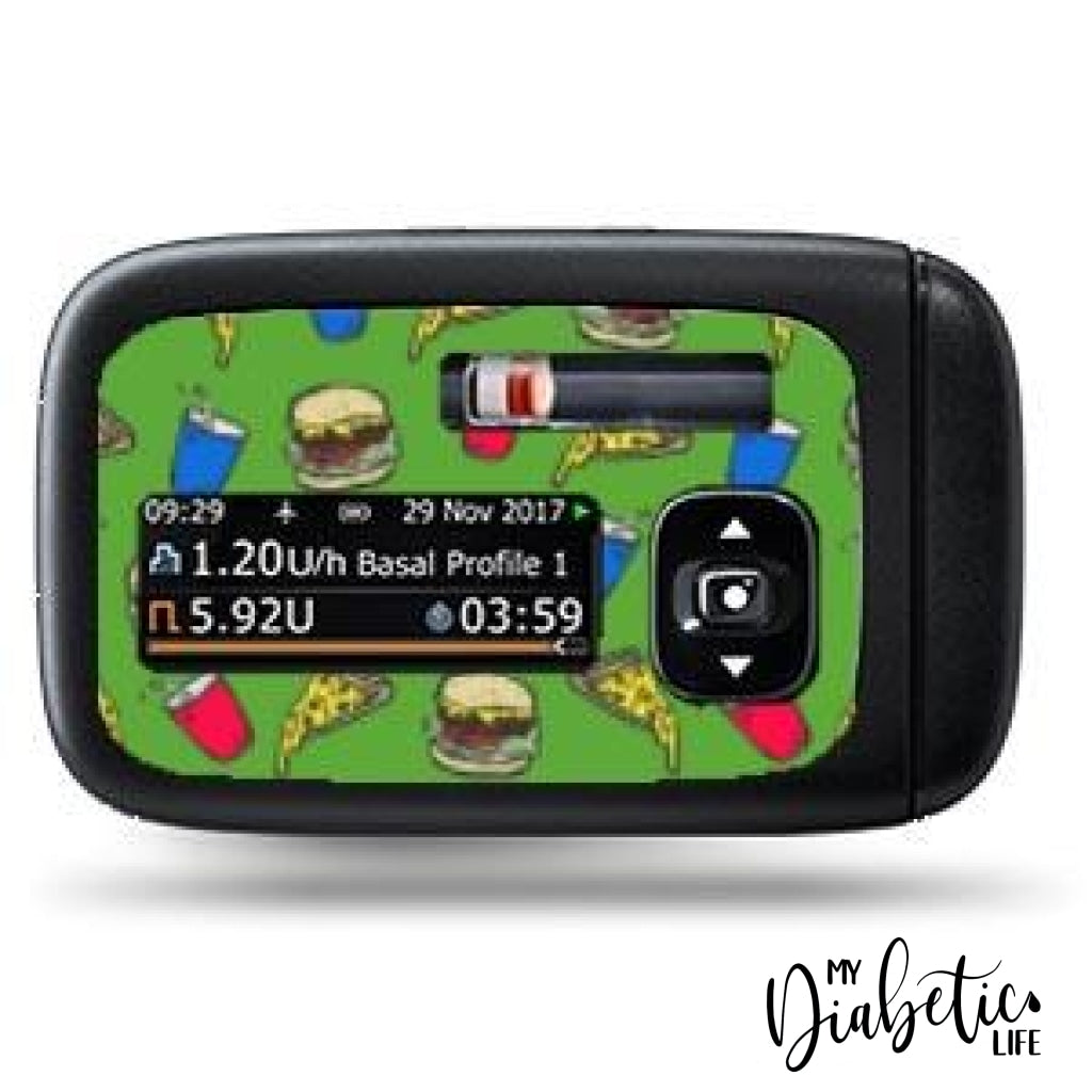 Junk Food - Accu-Chek Insight Peel Skin And Decal Insulin Pump Sticker Accu-Chek