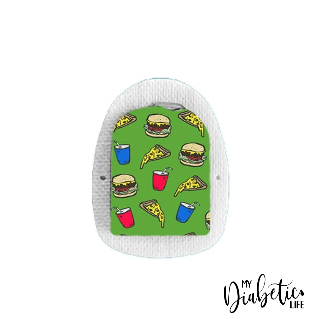 Junk Food - Omnipod Peel, skin and Decal, insulin pump sticker - MyDiabeticLife