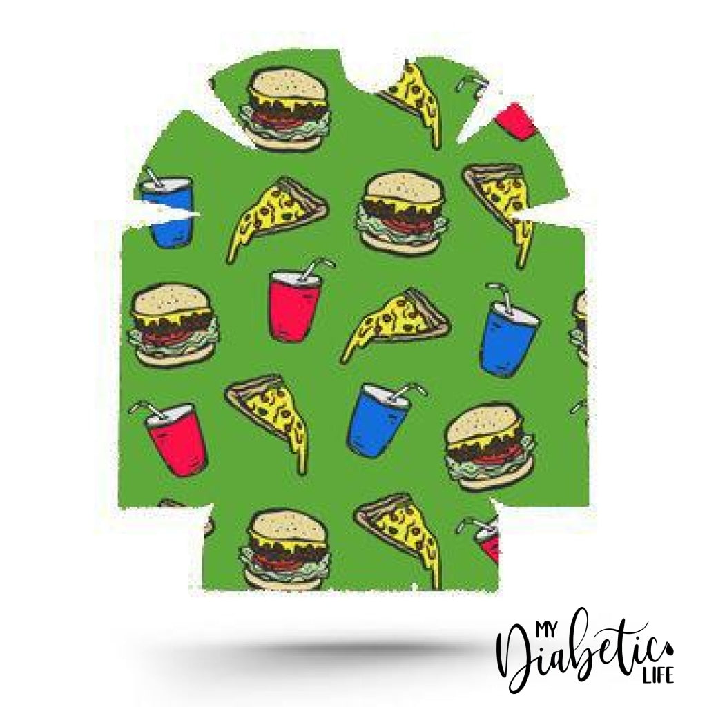 Junk Food - Omnipod Peel, skin and Decal, insulin pump sticker - MyDiabeticLife