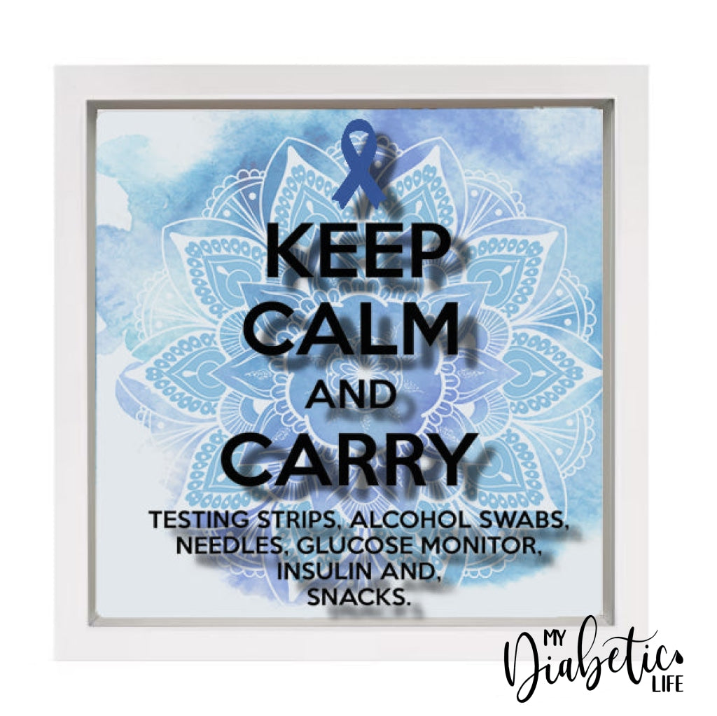 Keep Calm And Carry On - 12Inch Shadow Box Frame Homewares