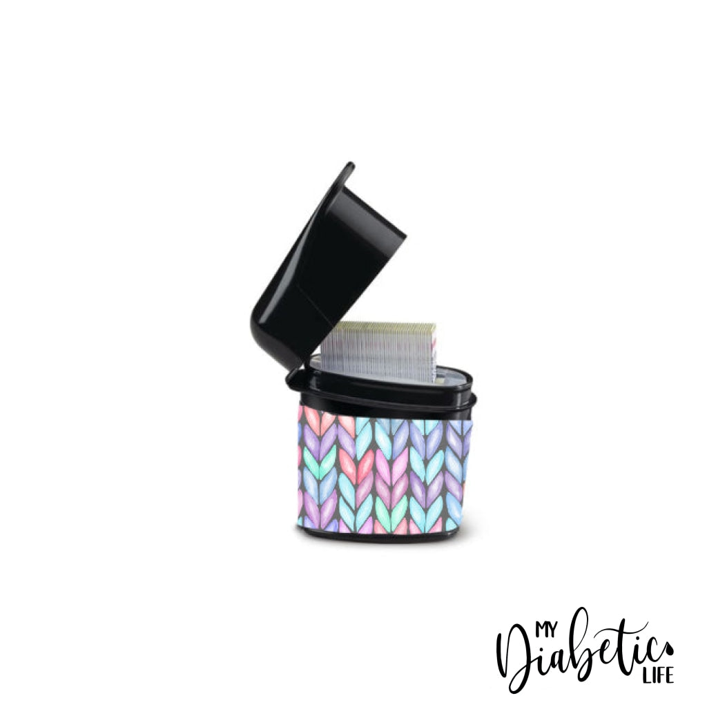 Knitted Jumper - Test Strip Canister Sticker Accuchek Guide Container