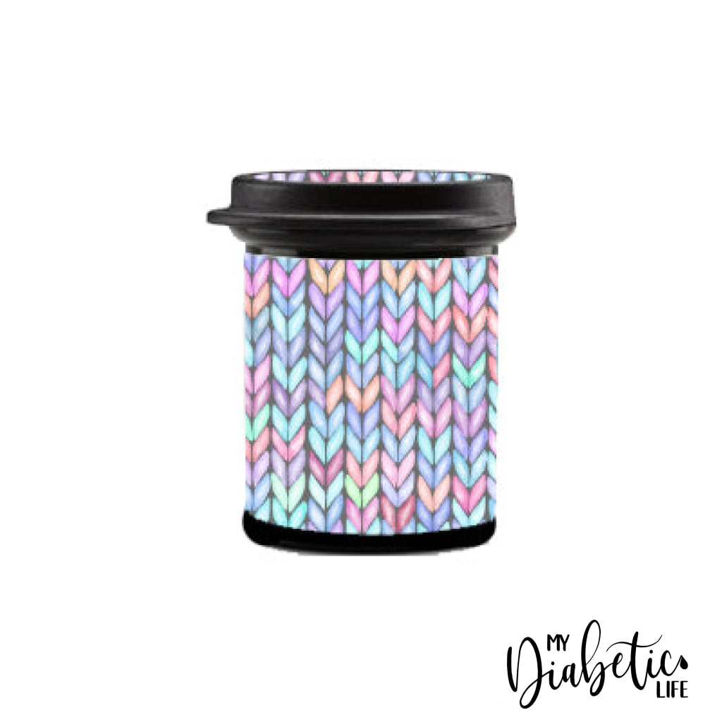 Knitted Jumper - Test Strip Canister Sticker Accuchek Instant Container