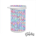Knitted Jumper - Test Strip Canister Sticker Contour Next Container