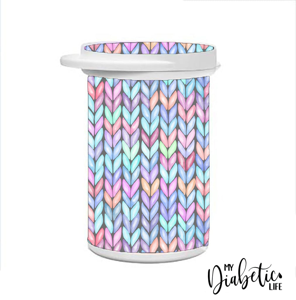 Knitted Jumper - Test Strip Canister Sticker Contour Next Container