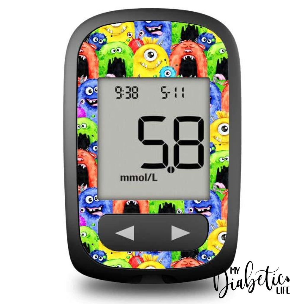 Little Monsters - Accu-Chek Guide Me Peel Skin And Decal Glucose Meter Sticker