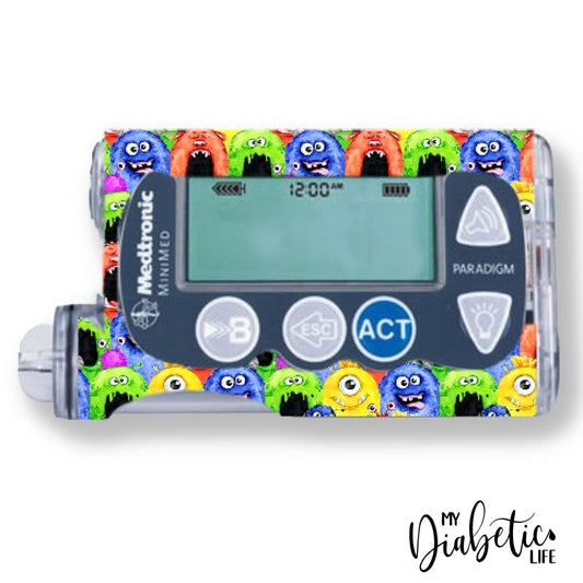 Little Monsters - Medtronic Paradigm Series 7 Skin And Decal Insulin Pump Sticker