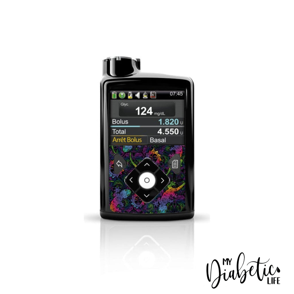 Lizards - Medtronic Pump (630/640/670/770) Sticker Front Mini 630/640/670