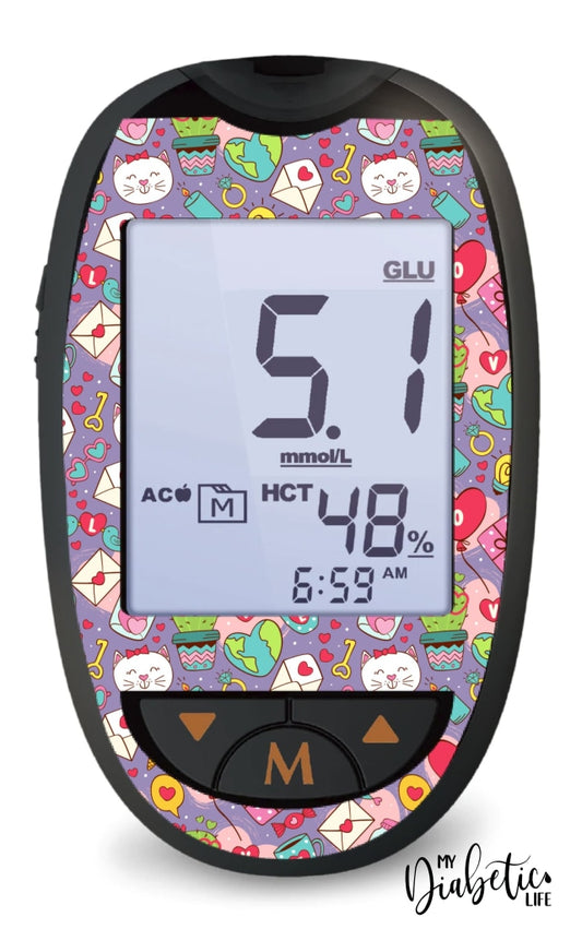 Lovers - Glucokey Connect Peel Skin And Decal Glucose Meter Sticker