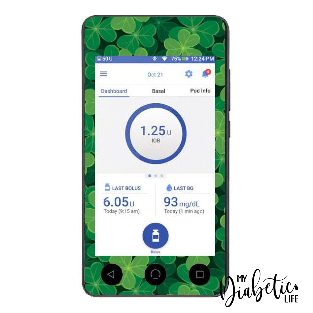 Lucky - Omnipod Dash Sticker