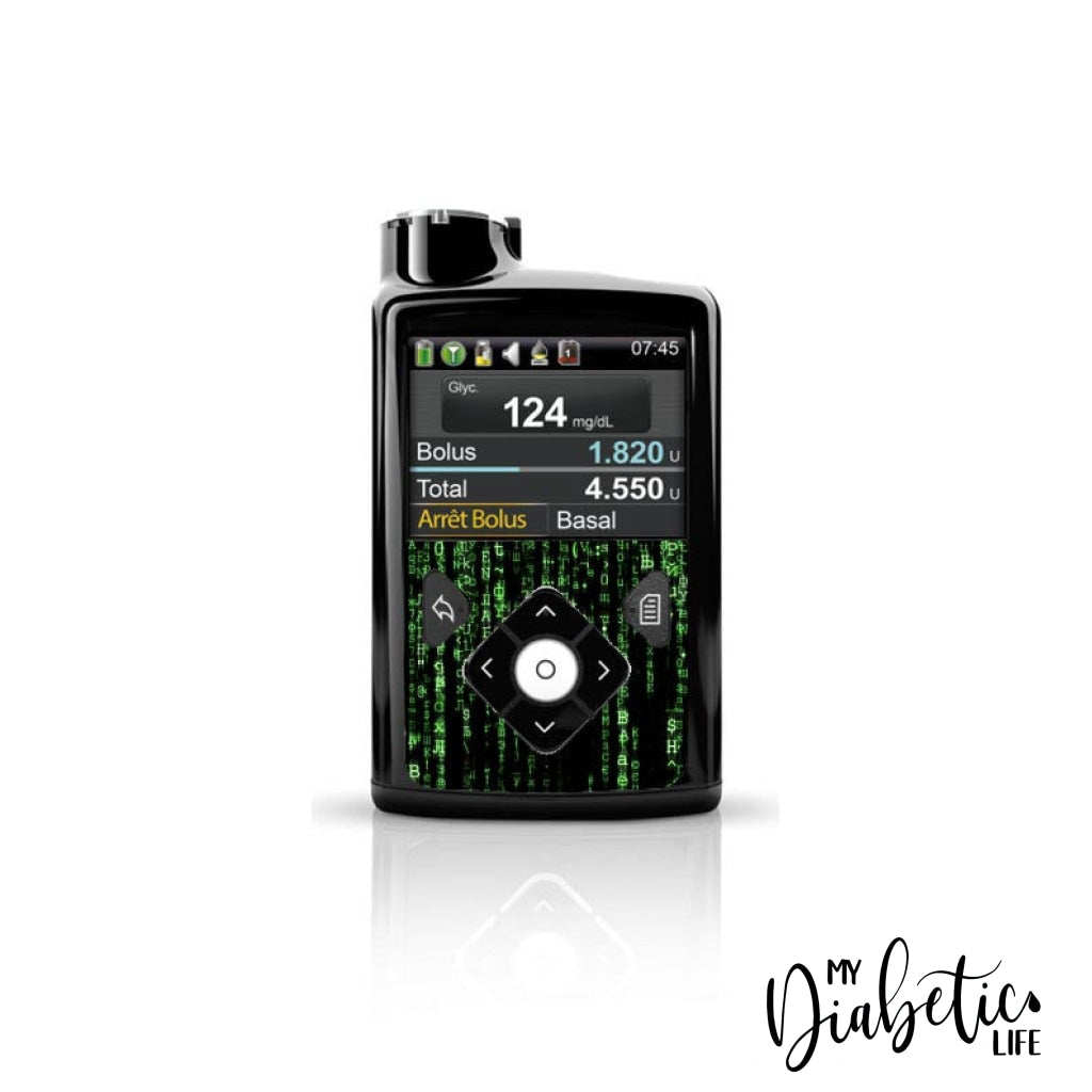 Matrix - Medtronic Pump (630/640/670/770) Sticker Front Mini 630/640/670