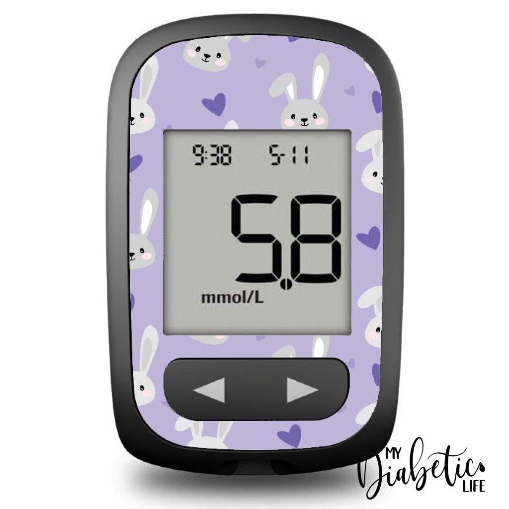 Mauve Rabbit! - Accu-Chek Guide Me Sticker