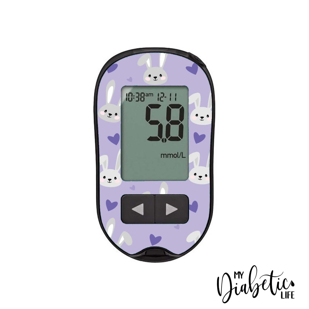 Mauve Rabbit! - Accu-Chek Performa Sticker