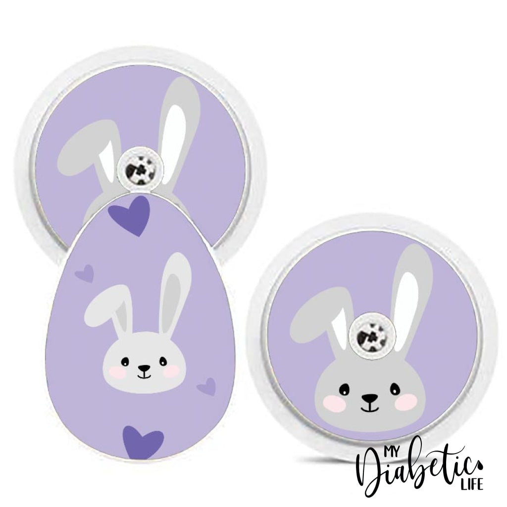 Mauve Rabbit! - Bubble Reader Sticker Smart
