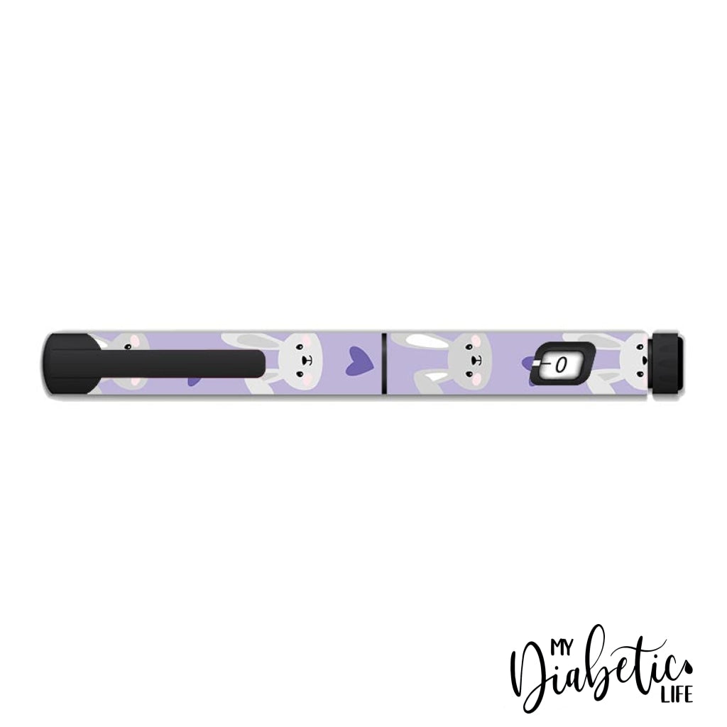 Mauve Rabbit! - Novopen 4 5 Echo Sticker Novoecho Pen