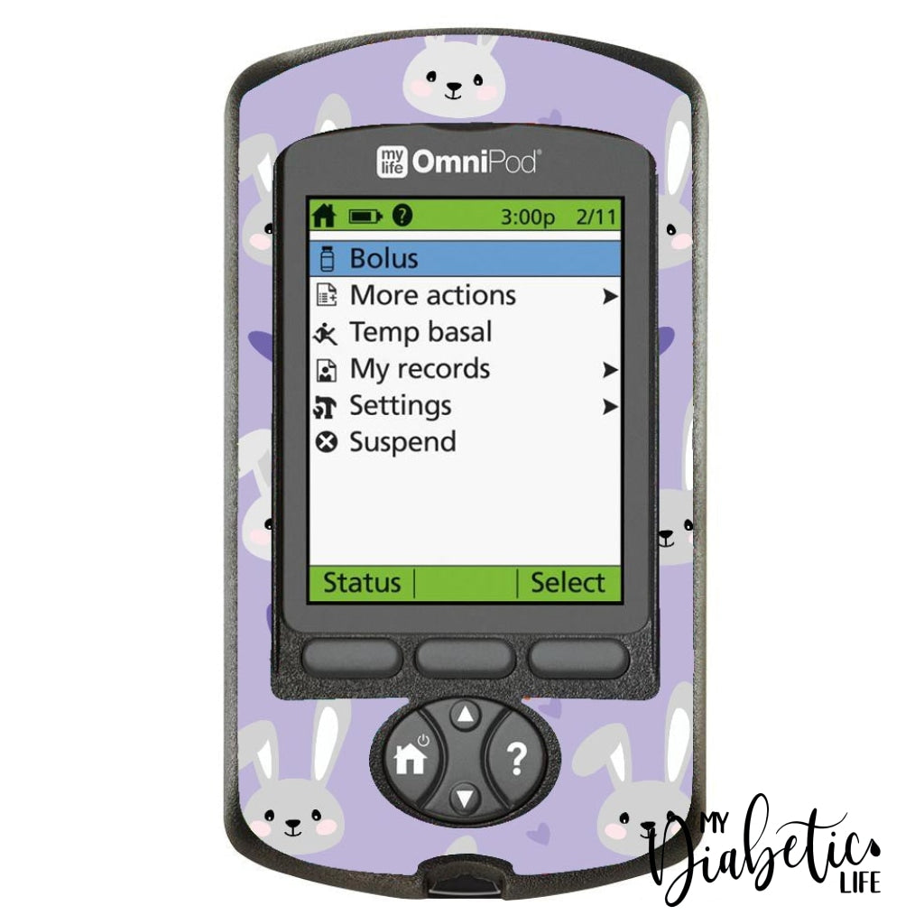 Mauve Rabbit! - Omnipod Pdm Sticker