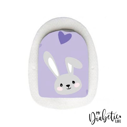 Mauve Rabbit! - Omnipod Pod Sticker