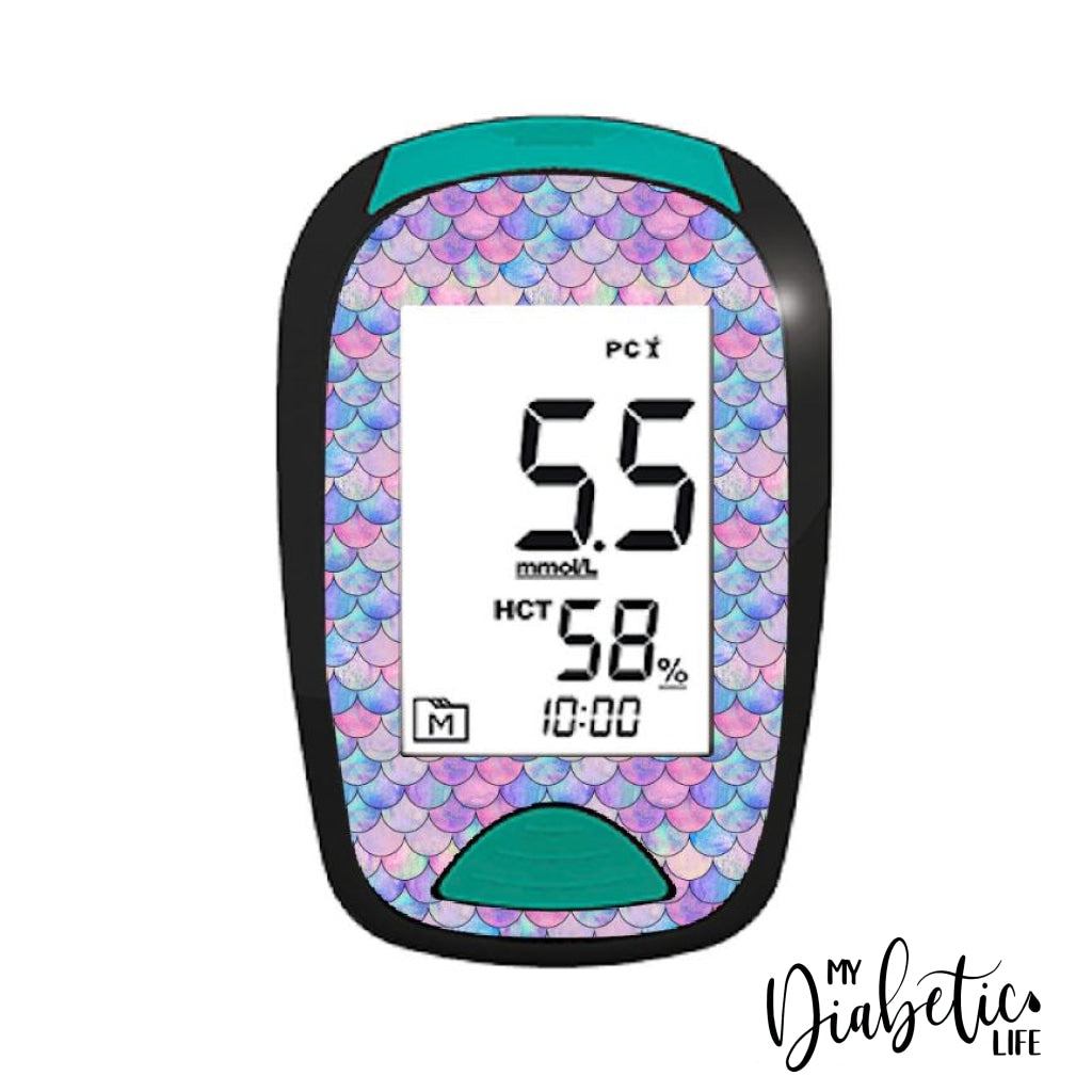 Mermaid Tails - Lifesmart Two Plus Peel Skin And Decal Glucose Meter Sticker Twoplus