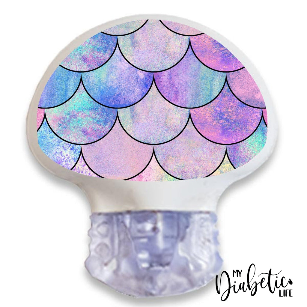 Mermaid Tails - Medtronic Enlite Peel, skin and Decal, cgm sticker - MyDiabeticLife