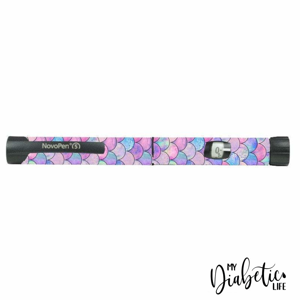 Mermaid Tails - Novopen 4, Novopen5, Novopen Echo Peel, skin and Decal, Insulin pen sticker Cover - MyDiabeticLife
