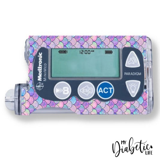Mermaids Tails - Medtronic Paradigm Series 7 Skin And Decal Insulin Pump Sticker