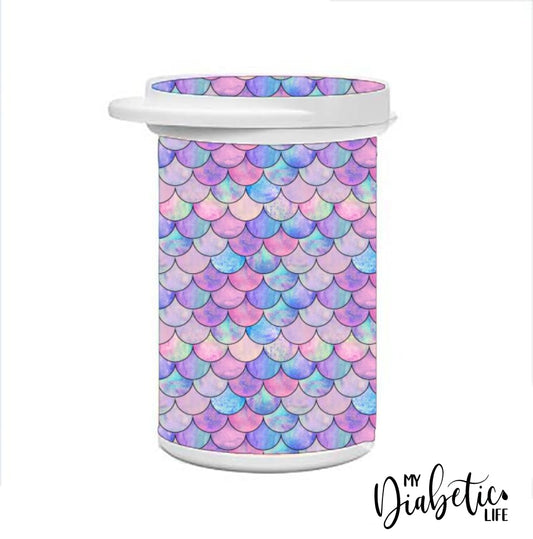 Test Strip Canister - Mermaids Tails Container