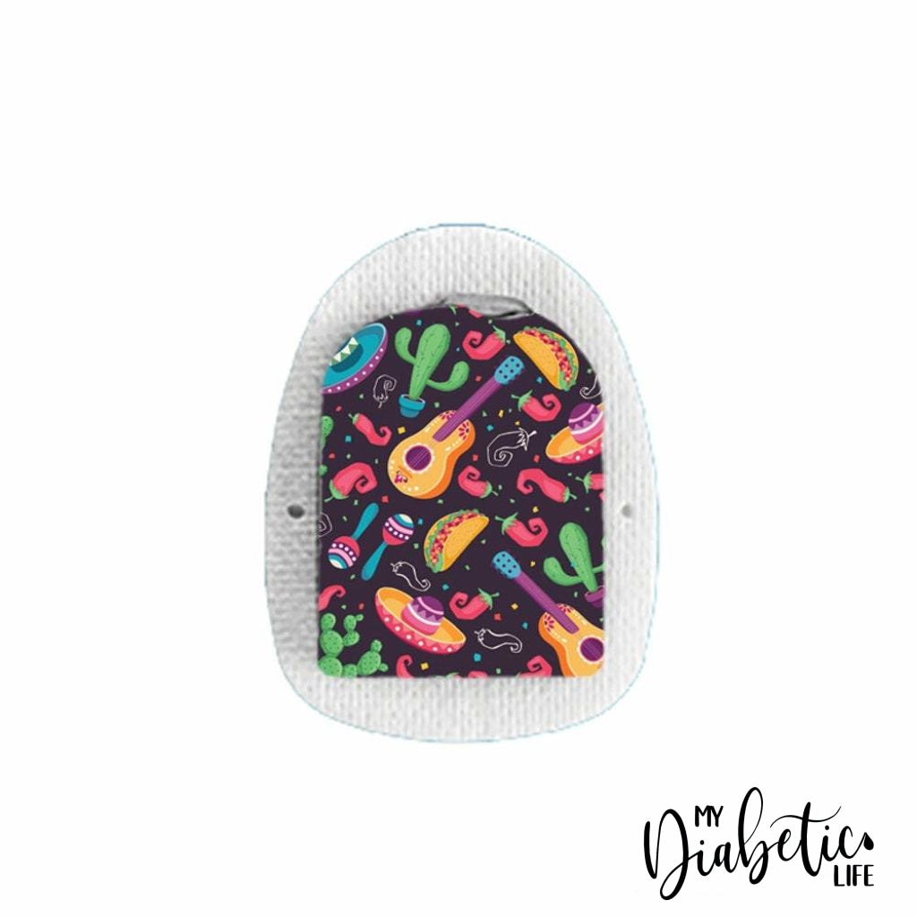 Mexican Festival Taco Tuesday - Omnipod Peel, skin and Decal, insulin pump sticker - MyDiabeticLife