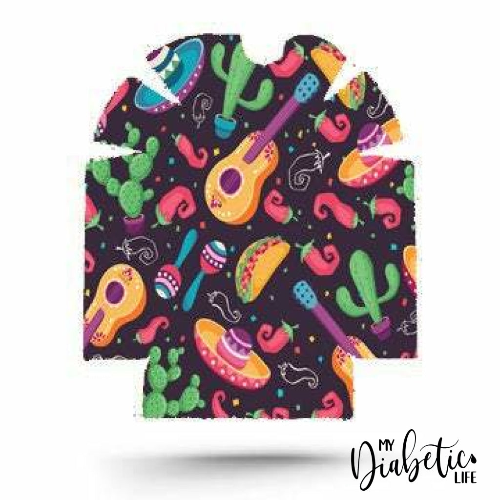 Mexican Festival Taco Tuesday - Omnipod Peel, skin and Decal, insulin pump sticker - MyDiabeticLife