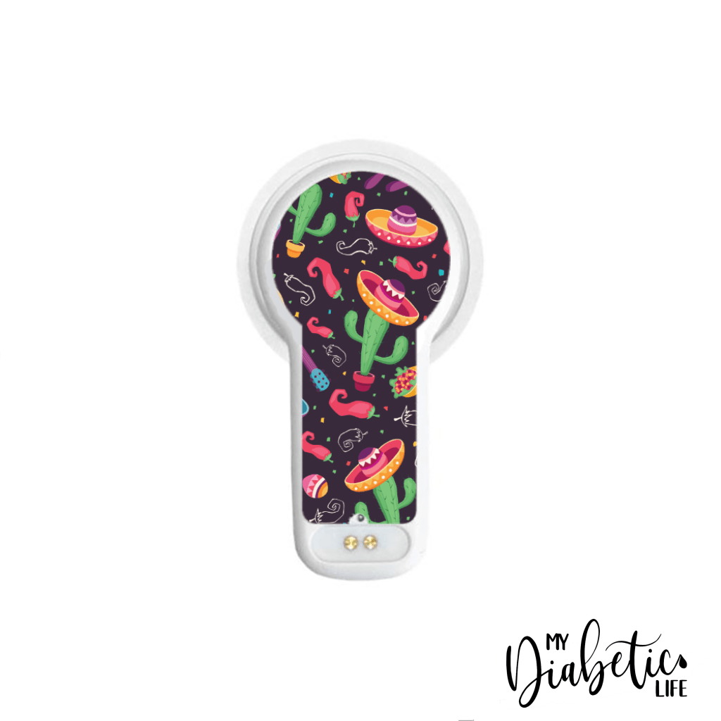 Mexican Fiesta Taco Tuesday - Maio Maio 2 Peel, skin and Decal, fgm/cgm sticker - MyDiabeticLife