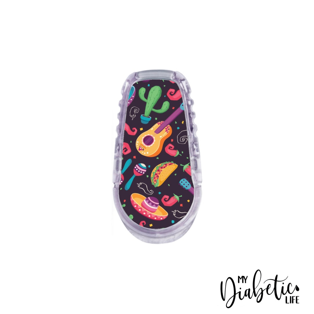 Mexican Fiesta Taco Tuesday - Dexcom Transmitter G6 Peel Skin And Decal Cgm Sticker