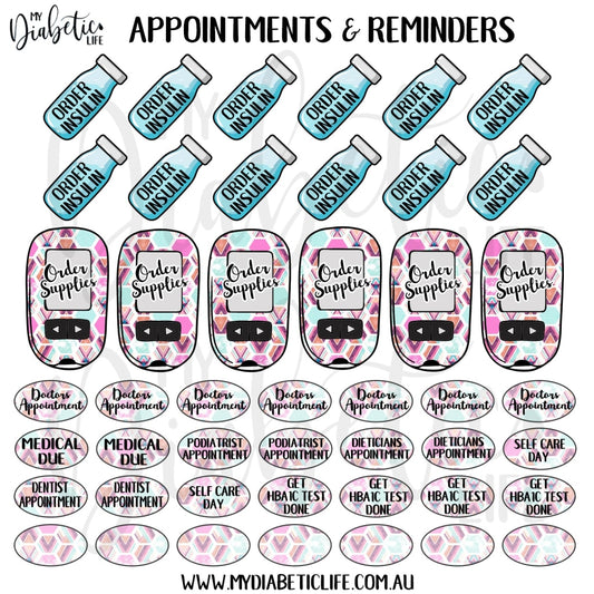 Miami Slice - 46 Appointment & Reminder Planner Stickers
