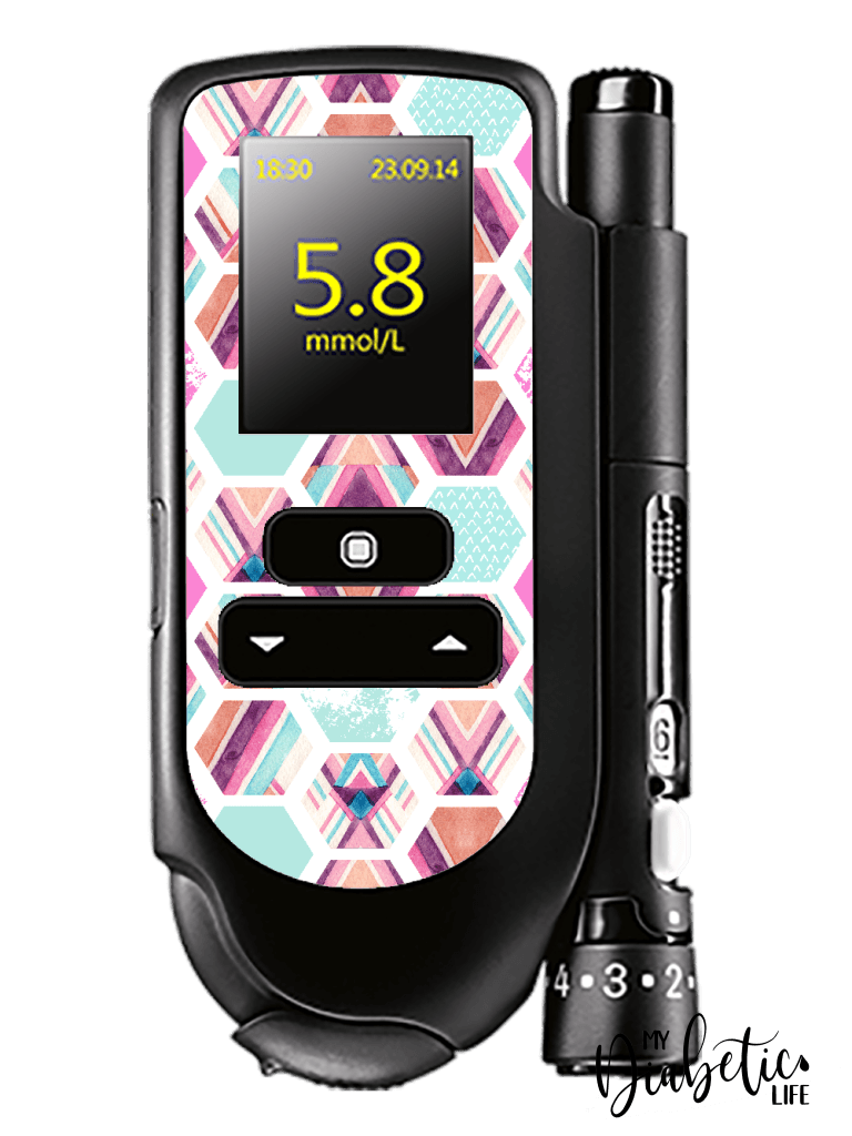 Miami Slice - Accu-chek Mobile Peel, skin and Decal, glucose meter sticker - MyDiabeticLife