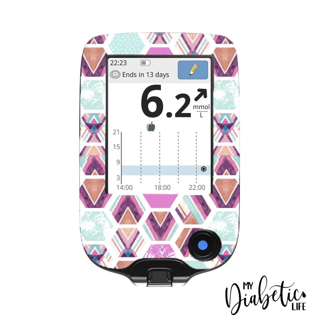 Miami Slice - Freestyle Libre Peel, skin and Decal, glucose meter sticker - MyDiabeticLife
