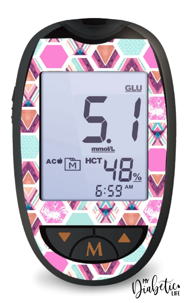 Miami Slice - Glucokey Connect Peel Skin And Decal Glucose Meter Sticker