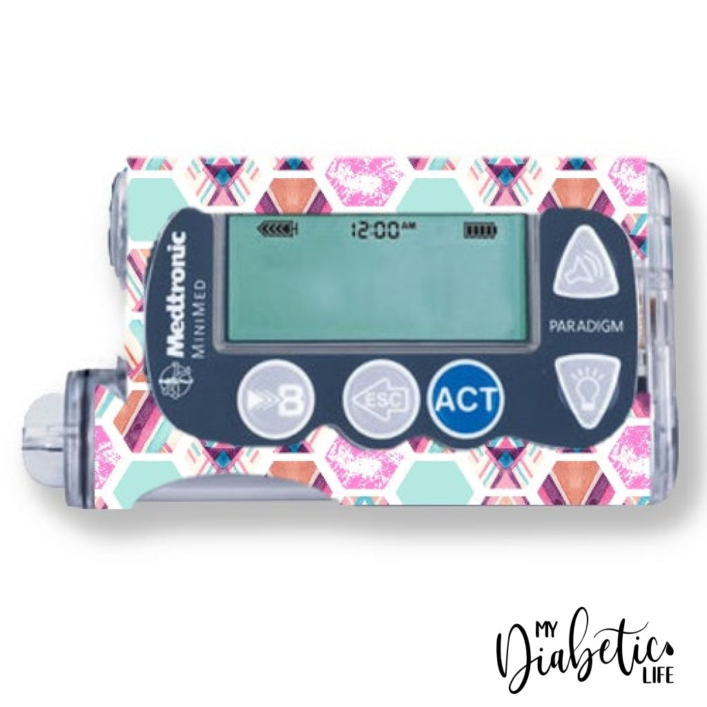 Miami Slice - Medtronic Paradigm Series 7 Skin And Decal Insulin Pump Sticker
