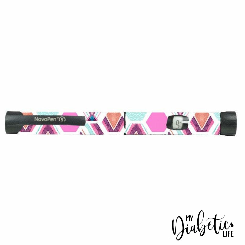 Miami Slice - Novopen 4, Novopen5, Novopen Echo Peel, skin and Decal, Insulin pen sticker Cover - MyDiabeticLife