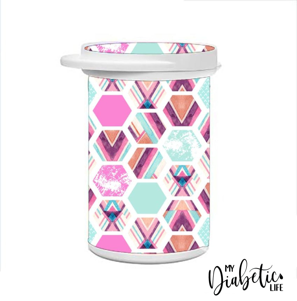 Test Strip Canister - Miami Slice Container