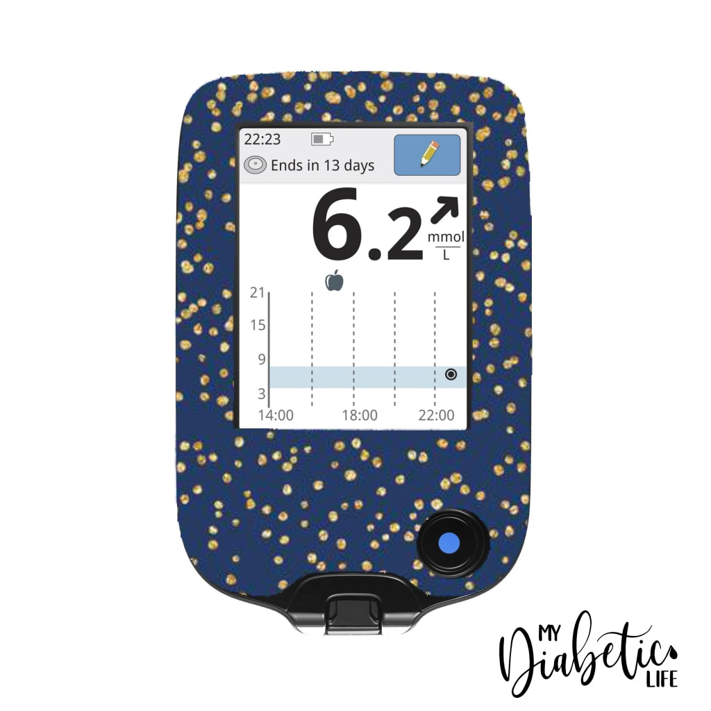 Midnight Stars - Freestyle Libre Peel, skin and Decal, glucose meter sticker - MyDiabeticLife