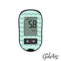 Mint Arrows - Accu-chek Performa Peel, skin and Decal, glucose meter sticker - MyDiabeticLife