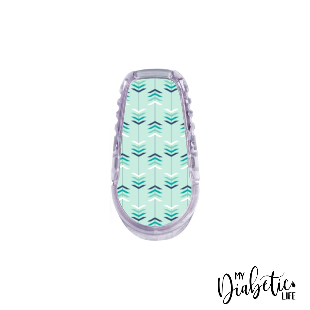 Mint Arrows - Dexcom Transmitter G6 Peel Skin And Decal Cgm Sticker