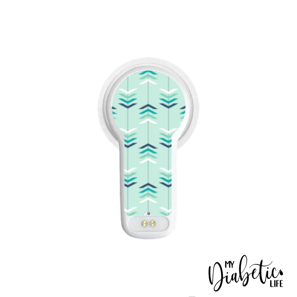 Mint Arrows - Maio Maio 2 Peel, skin and Decal, fgm/cgm sticker - MyDiabeticLife