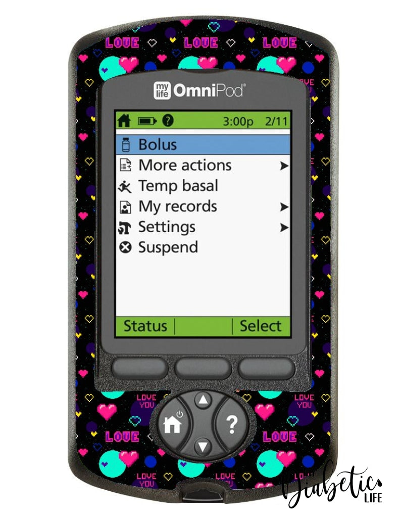Moon & Back - Omnipod Pdm Skin And Decal Glucose Meter Sticker