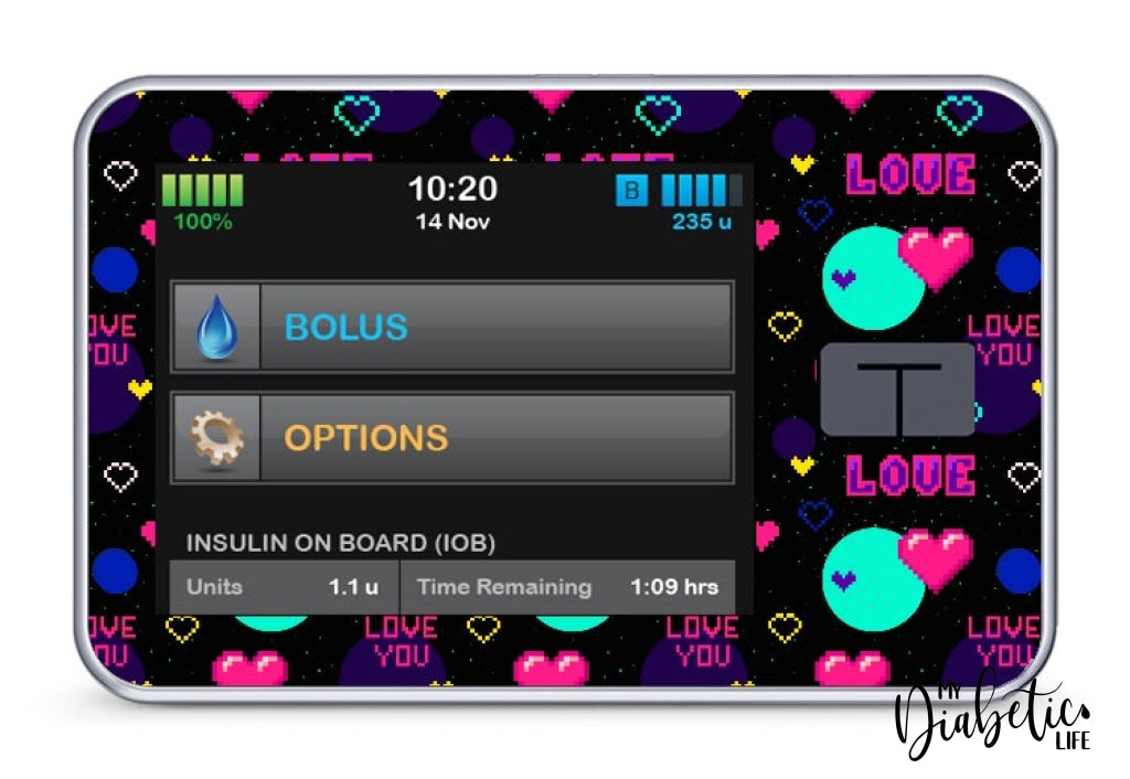 Moon & Back - Tandem T:slim X2 Pump Peel Skin And Decal Insulin Pump Sticker