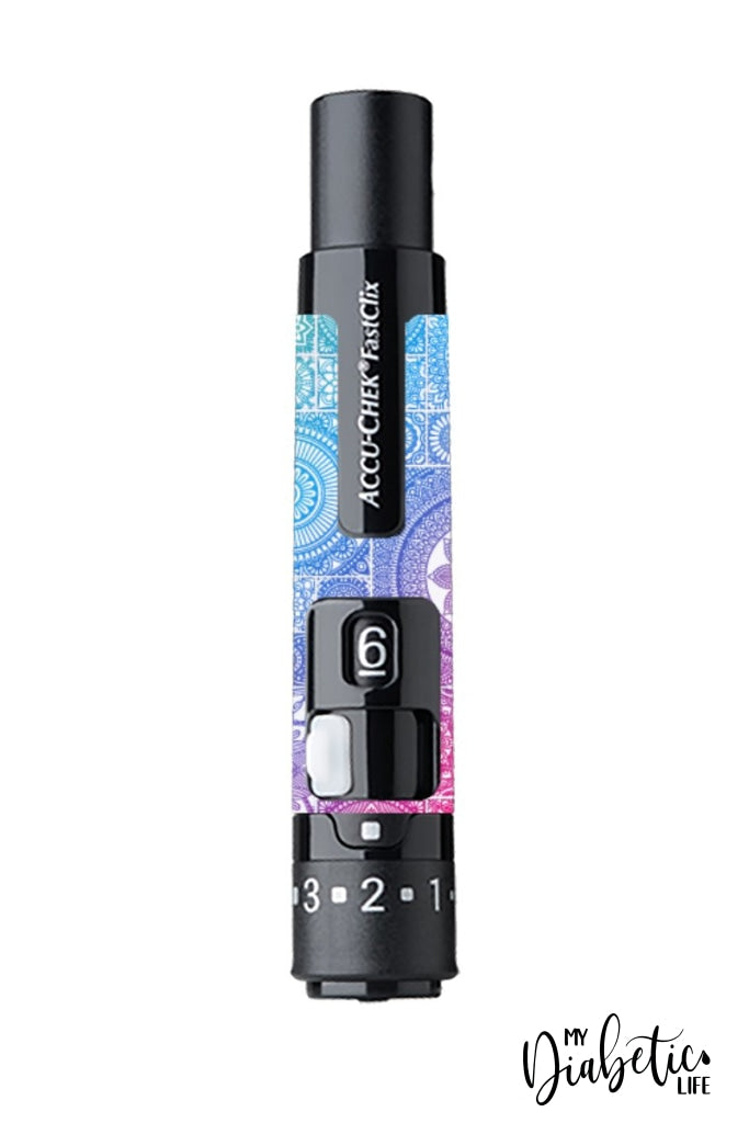 Copy Of Miami Slice - Accuchek Fast-Clix Lancet Device Peel Skin And Decal Sticker